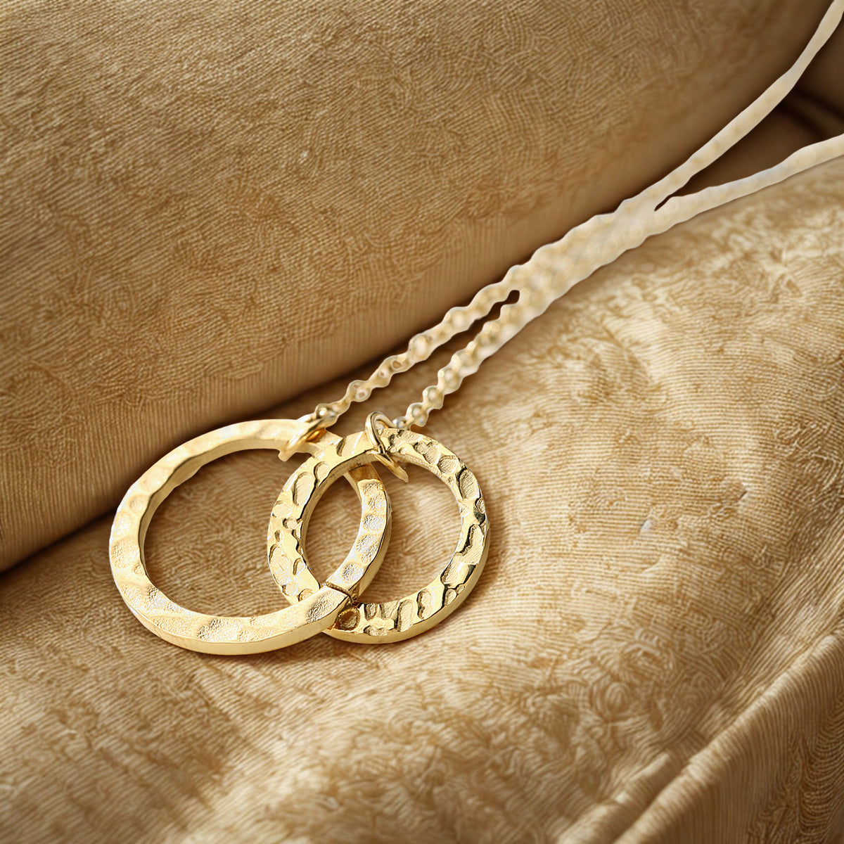 Venn Circle Necklace - 14K Gold