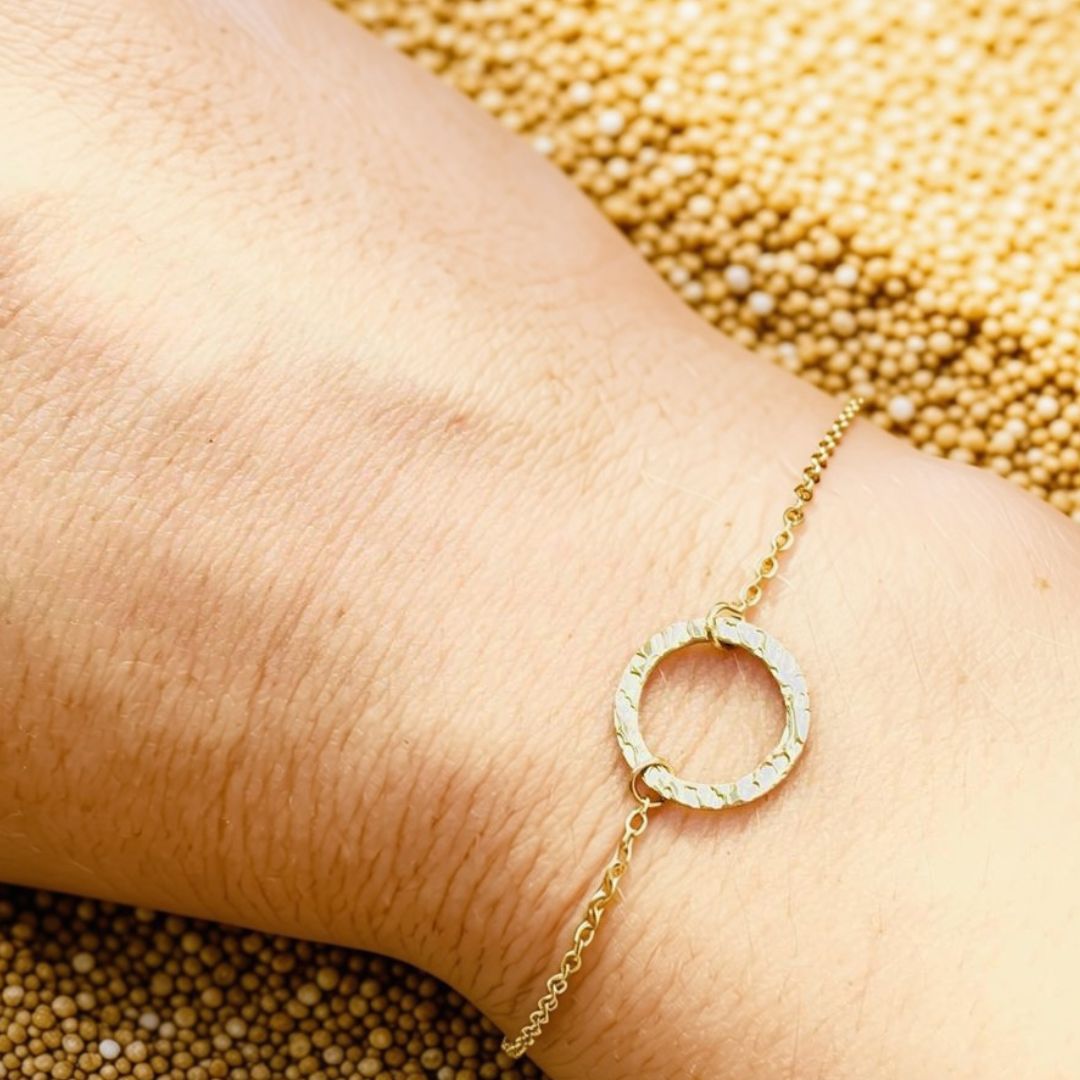 Slim Hoop Bracelet - Silver