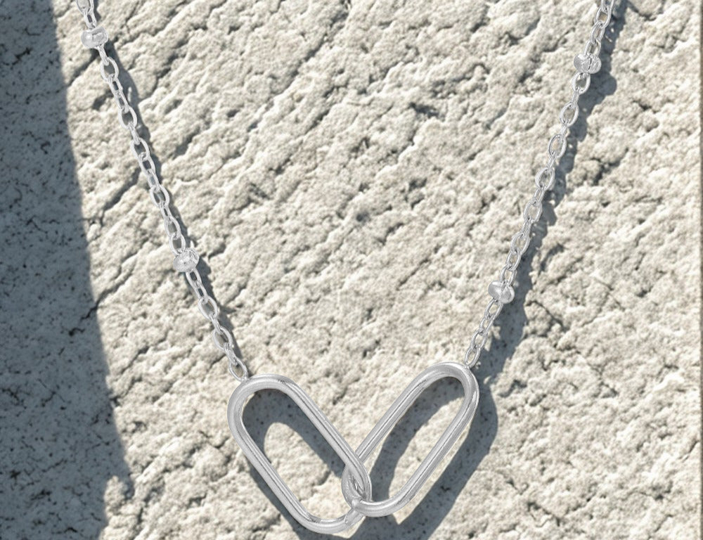Link Infinity Necklace - Gold