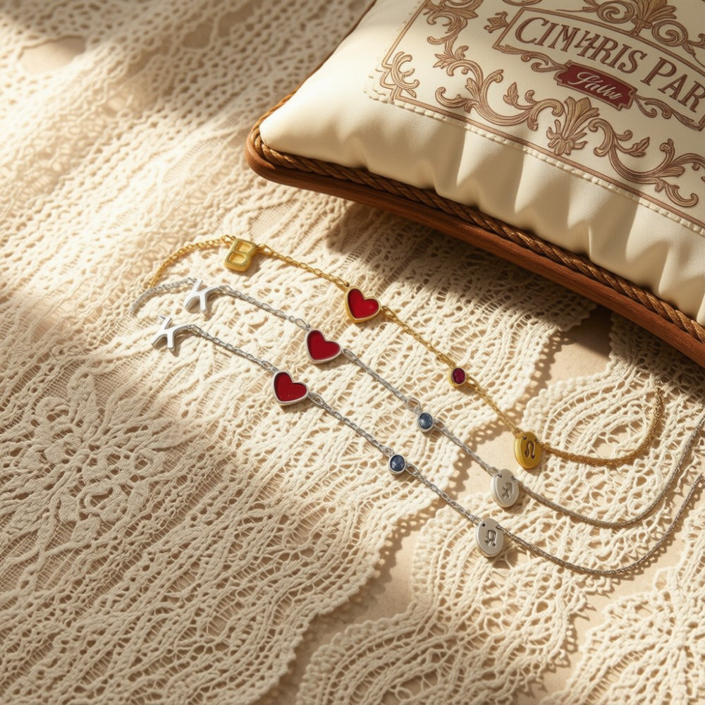 Personalised Letter, Zodiac & Birthstone Necklace