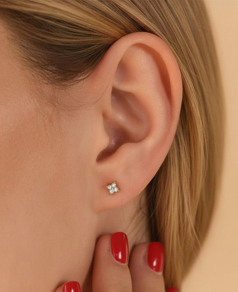 Rhinestone Crystal Stud Earring