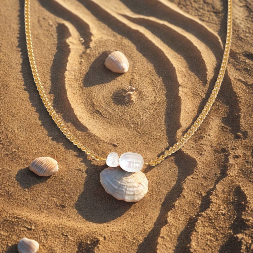 Freshwater Pearl Necklace - Gold