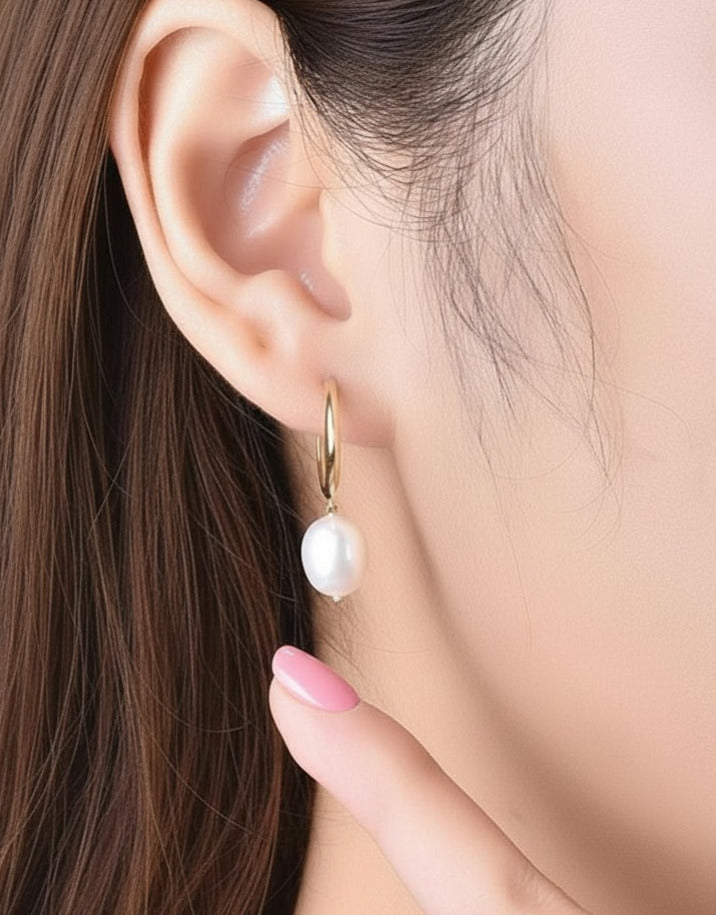 Freshwater Pearl Drop Earrings