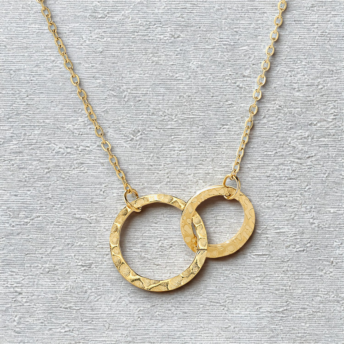 Venn Circle Necklace - 14K Gold