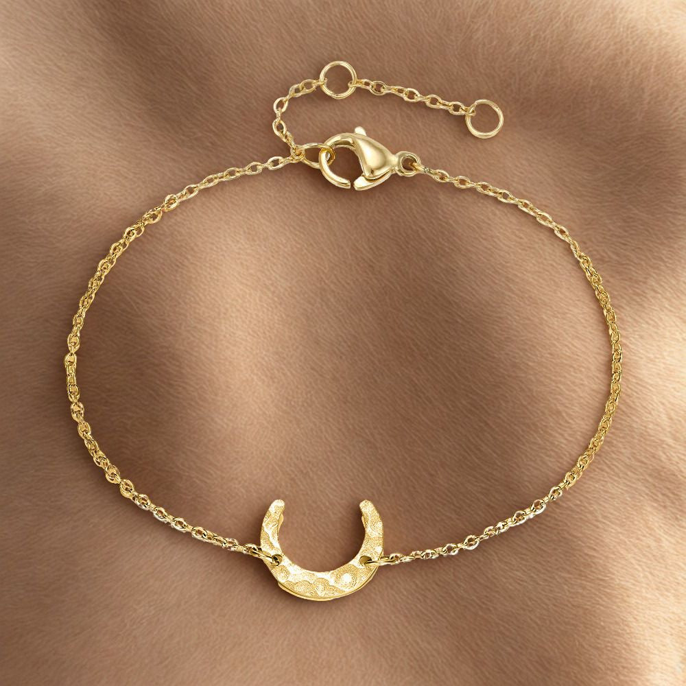 Slim Half Circle Bracelet - Gold