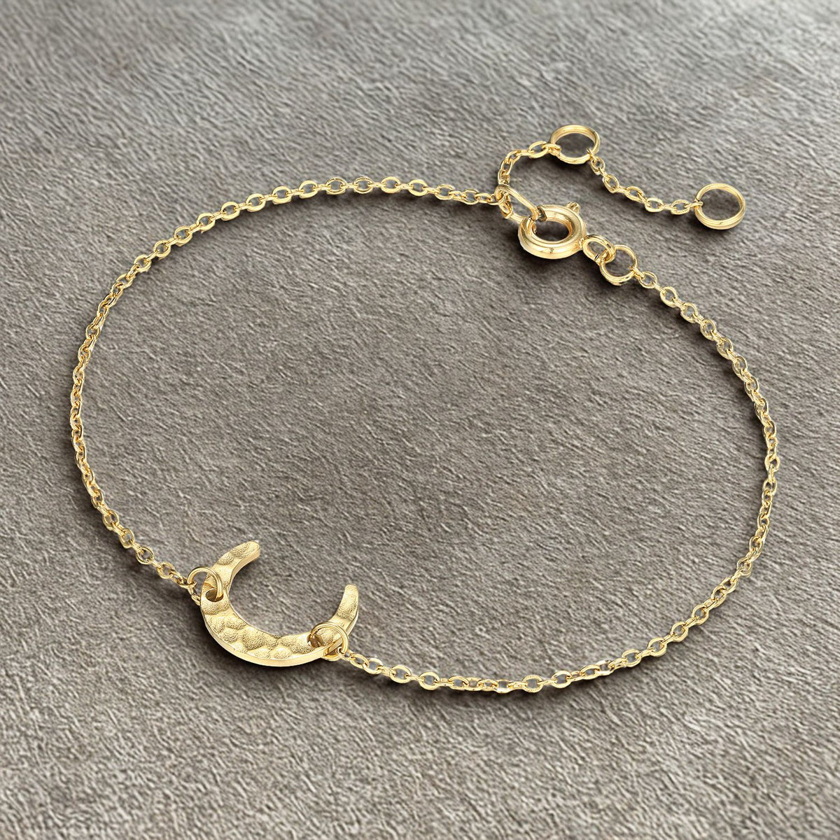 Slim Half Circle Bracelet - Gold