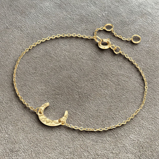 Slim Half Circle Bracelet - Gold