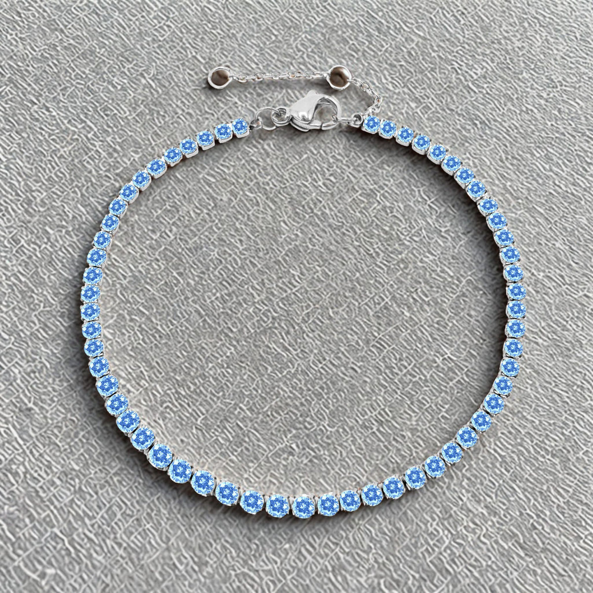 Sparkling White Zirconia Gemstone Bracelet - Gold