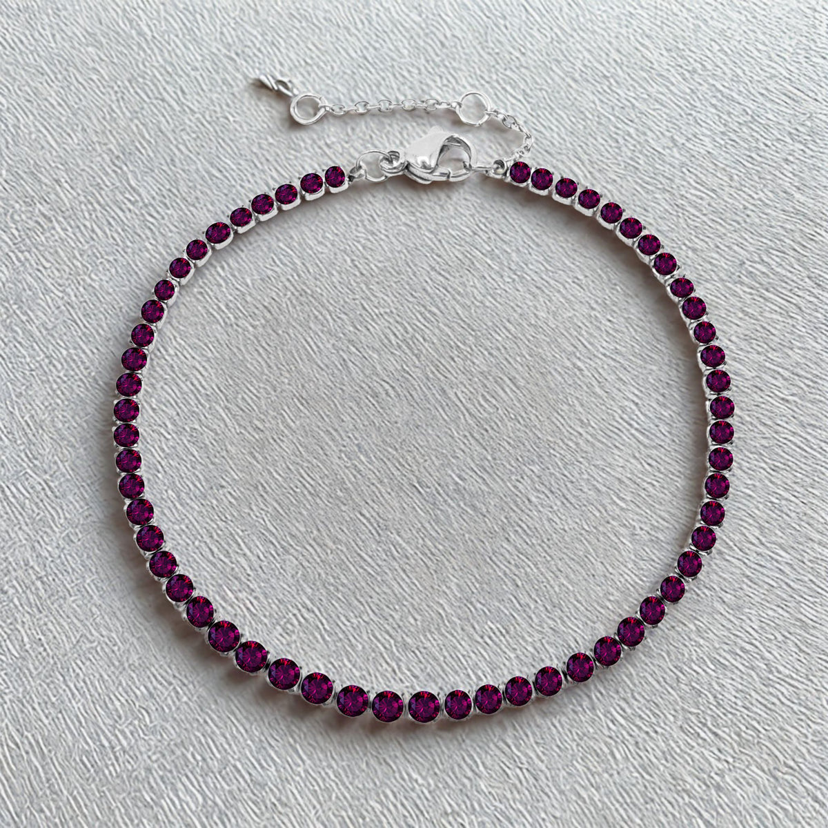 Sparkling White Zirconia Gemstone Bracelet - Gold