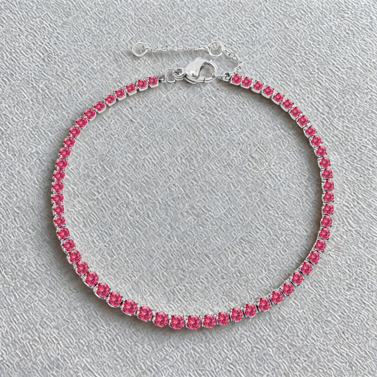 Sparkling White Zirconia Gemstone Bracelet - Gold