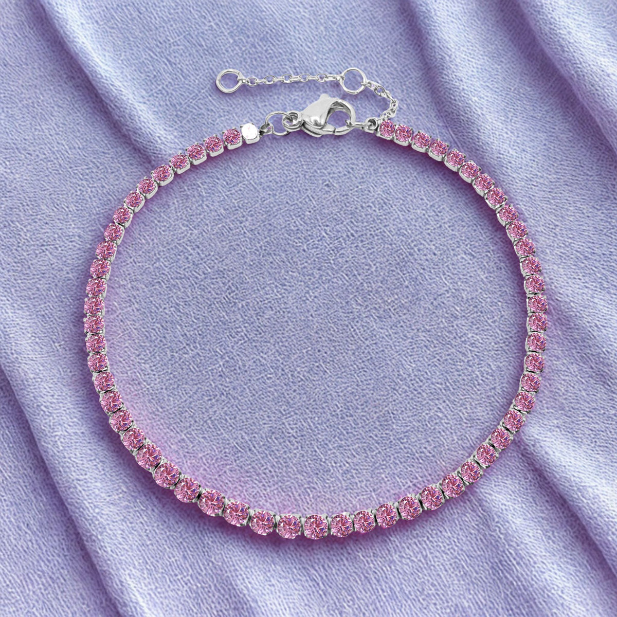 Sparkling White Zirconia Gemstone Bracelet - Gold