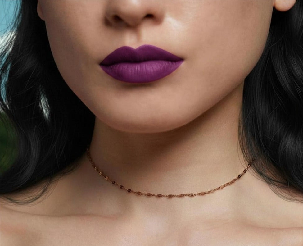 Multi Layered Choker Necklace - Rose Gold - Perimeter 35cm + 3cm extender chain