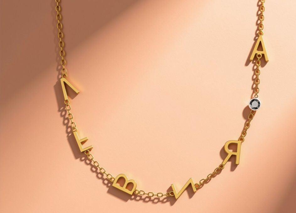 Personalised Letter, Number & Symbol Necklace