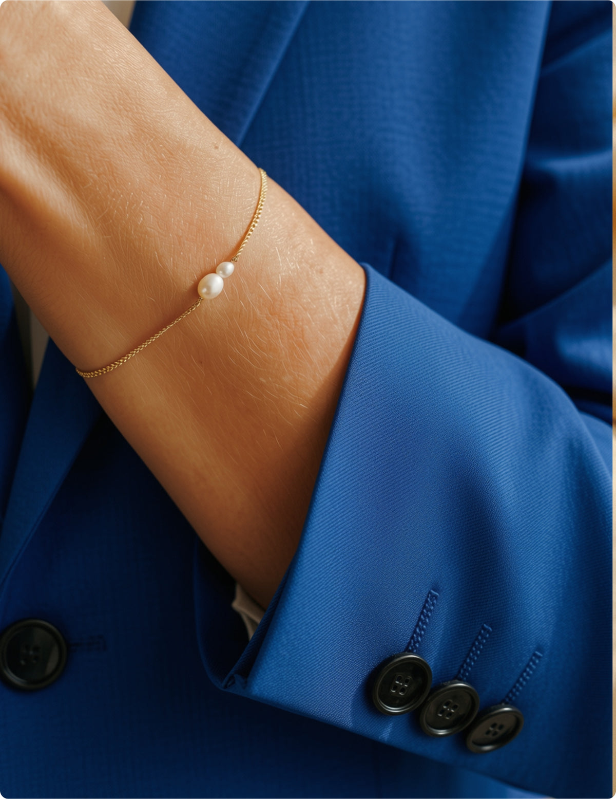 Freshwater Pearl Bracelet - Gold