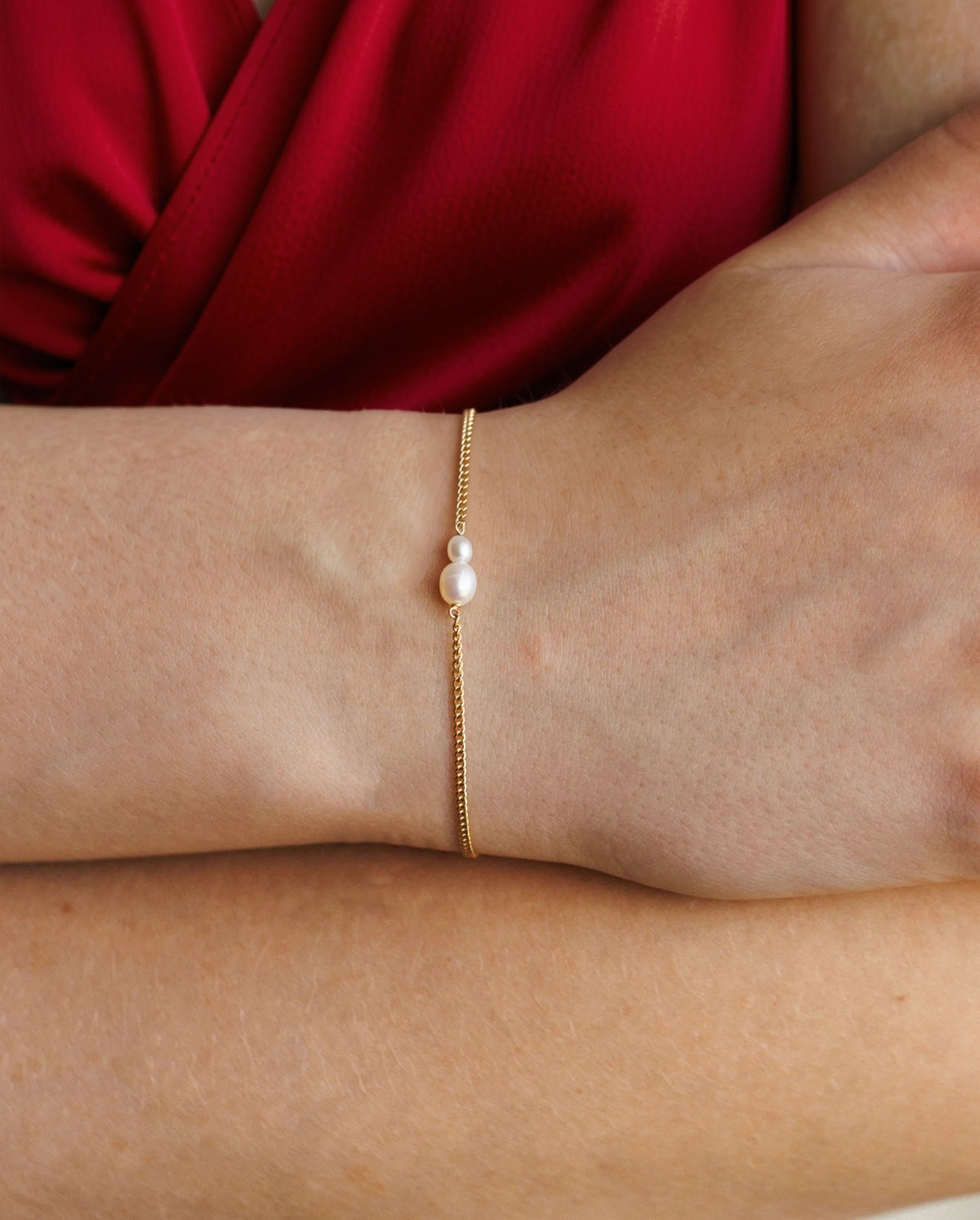 Freshwater Pearl Bracelet - Gold