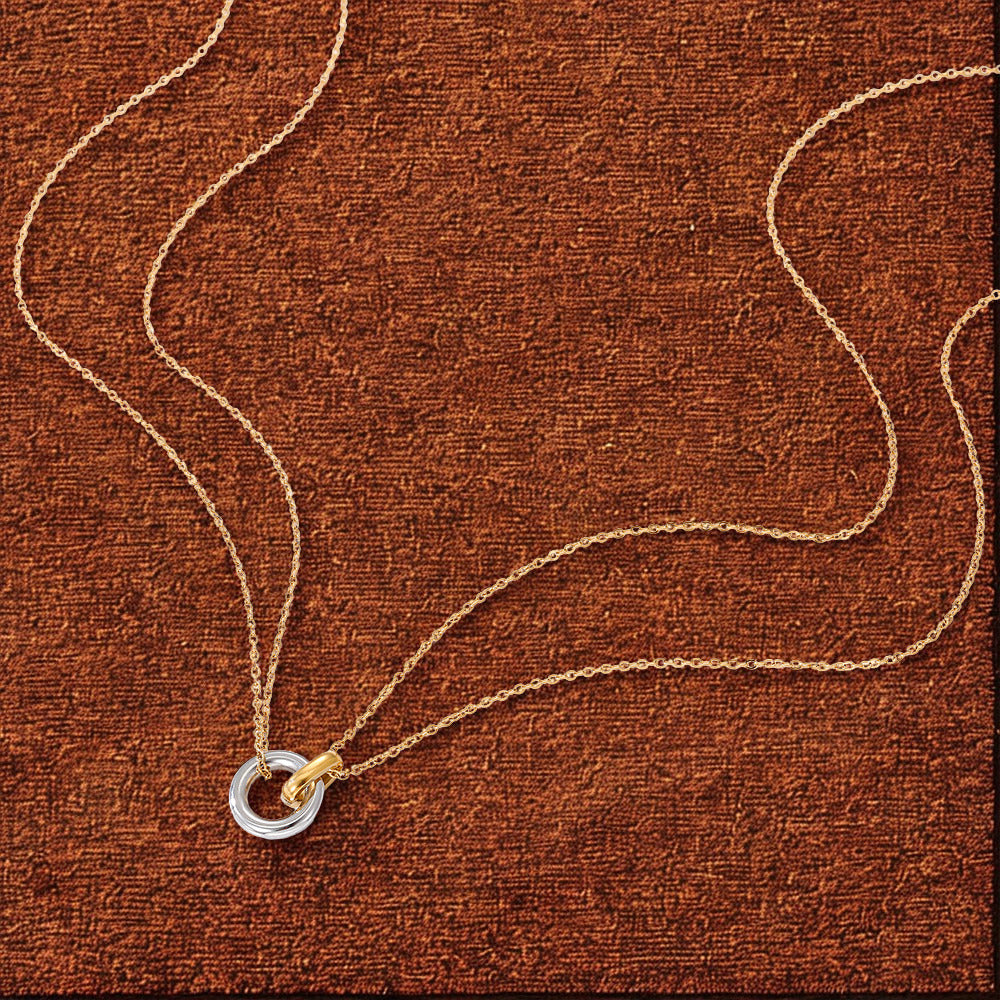 Two-Colour Pendant Necklace - Mix Colour