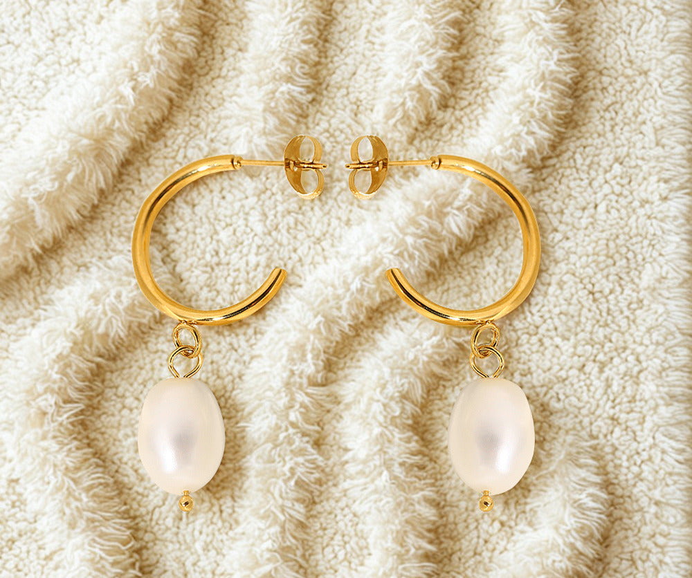 Freshwater Pearl Drop Earrings