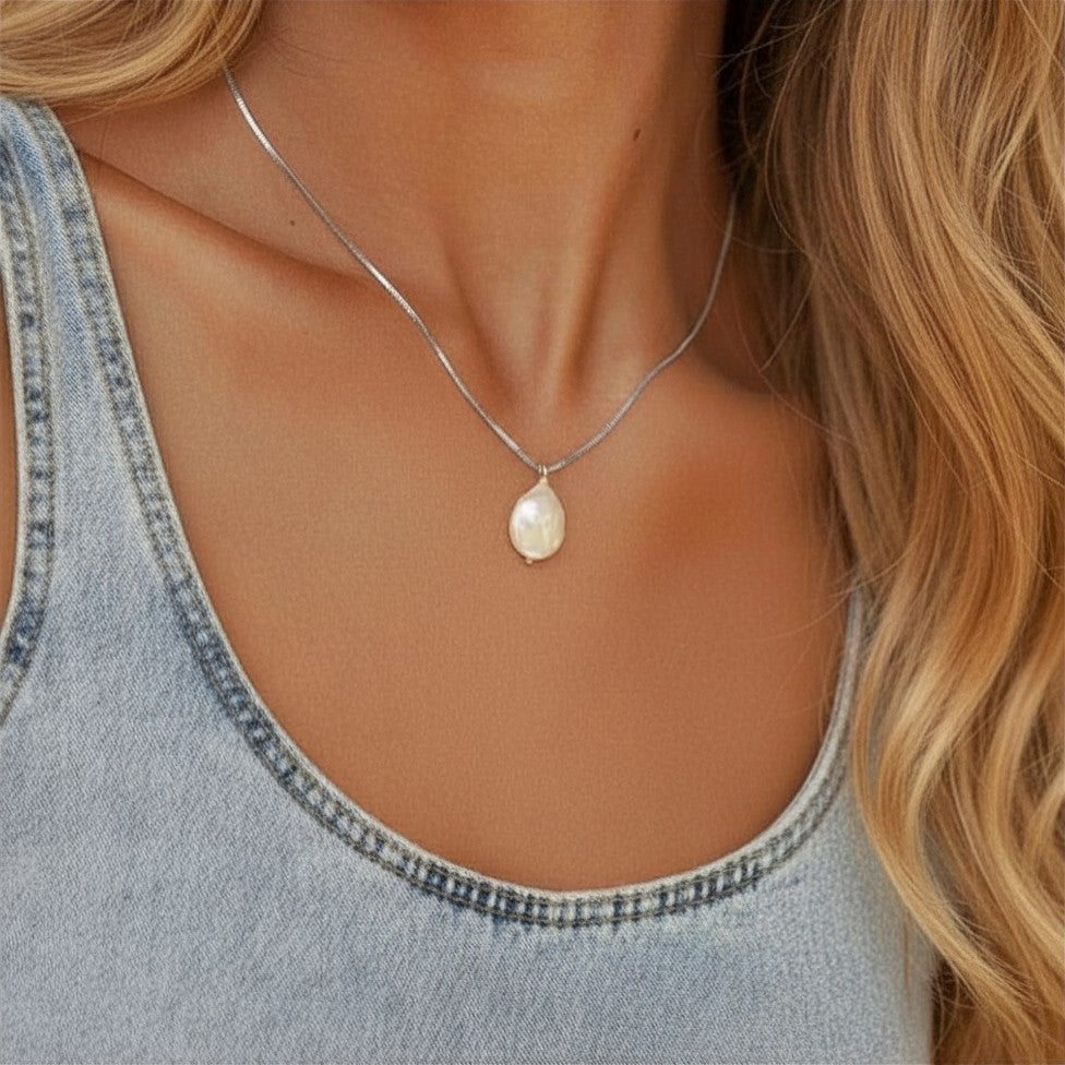 Freshwater Pearl Gold Triplet Set (Necklace, Earrings and Bracelet)