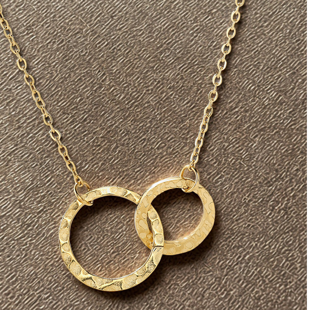 Venn Circle Necklace - 14K Gold